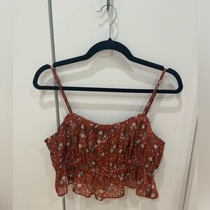 Storia Cropped Floral Top